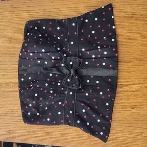 WHBM Sz 14 Strapless Peplum Zip Top